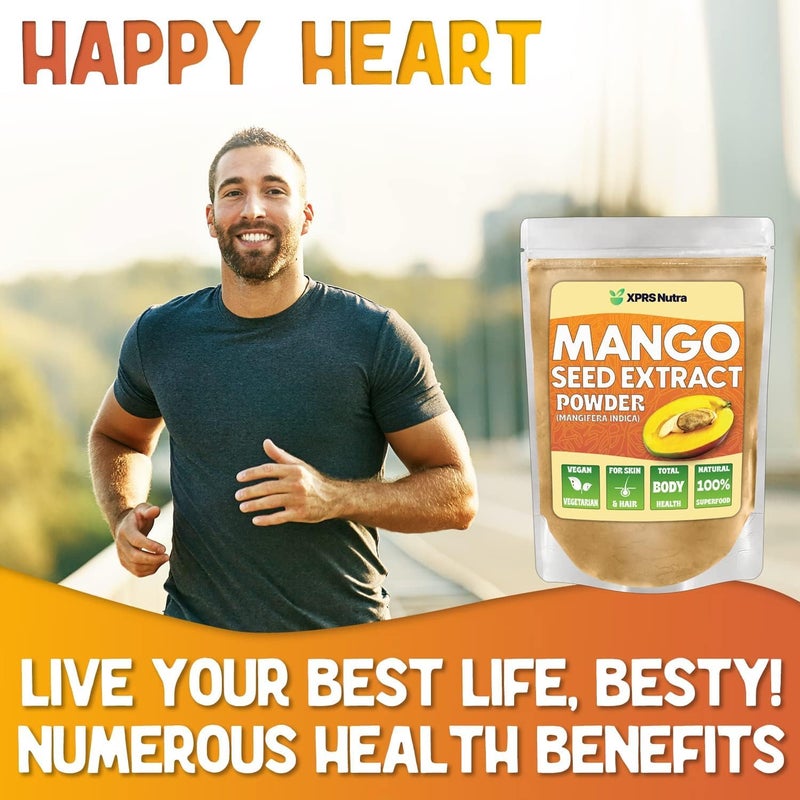 XPRS Nutra Mango Seed Extract Powder - Premium Mango Seeds (Mangifera Indica) - Fresh Premium Non-GMO Wild Extract Powder - Vegan Friendly Healthy Supplement (4 Ounce) - Image 5