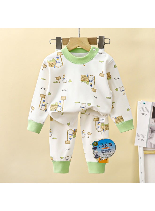 Children's Underwear Baby Cotton Suit Autumn New Men's Boneless Class A Baby Pajamas Girls' Home Clothes Children's Clothing