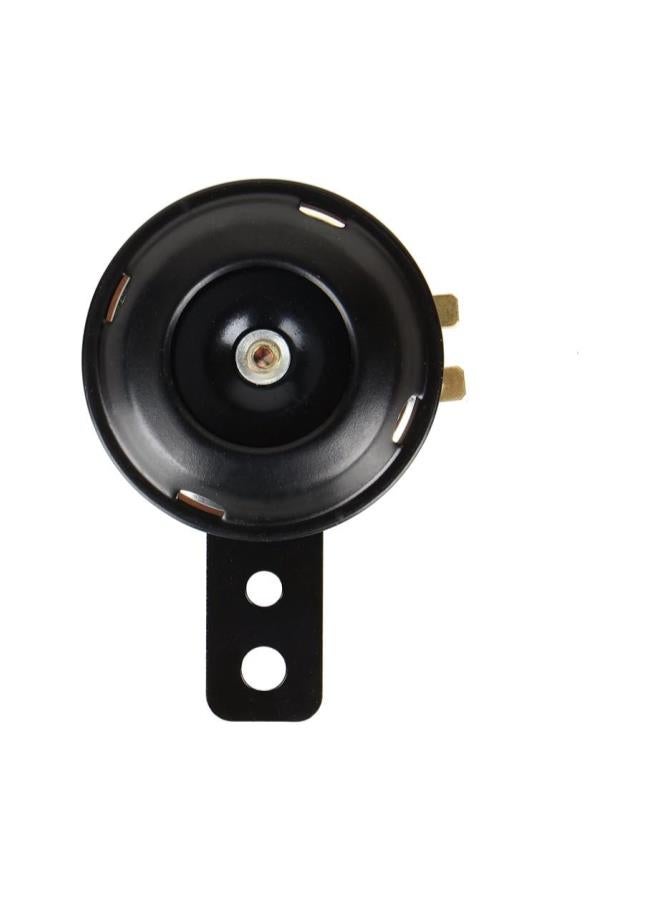 Loquat 12V 1.5A Super Loud 105dB Scooter Moped Dirt Bike ATV Black Basin Motorcycle Air Horn 70mm A24 Auto Car Vehicle Horn - Image 1