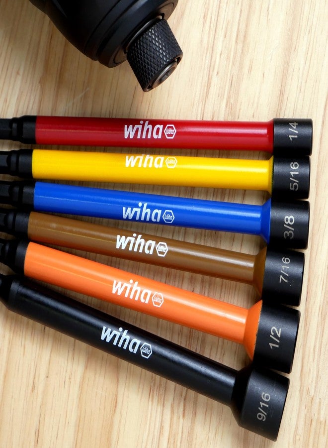 Wiha 94400 12 Piece Color Coded Magnetic Nut Setter SAE-Metric Set in Roll-up Pouch - Image 5