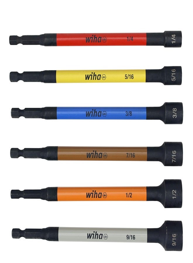 Wiha 94400 12 Piece Color Coded Magnetic Nut Setter SAE-Metric Set in Roll-up Pouch - Image 3