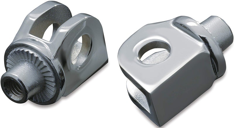 Kuryakyn 8813 Splined Male Mount Peg Adapters for Front Footpegs and Floorboards: 1987-2018 Kawasaki Motorcycles, Chrome, 1 Pair - Image 1