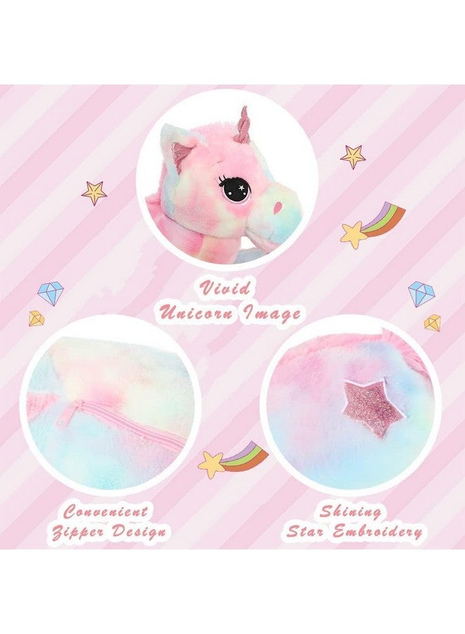 AVSHUB Unicorn Soft Toys For Kids Boys And Girls Animal Toy Figure Jungle Cartoon Wild Playing Set Cute Stuffed Toy Birthday Gift (100Cm Multipink) - Image 3