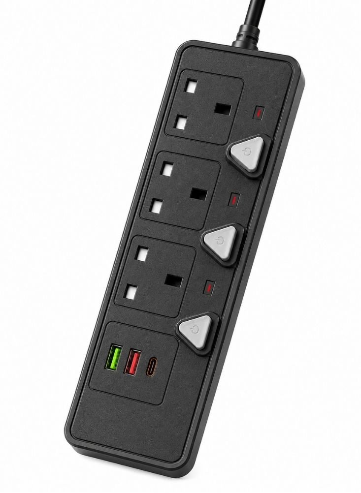NinEx Multi Socket Extension Board with USB-C - Image 2