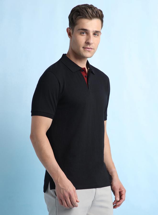 Dennis Lingo Men's Meteorite Single Jersey Solid Pattern Regular Fit T-Shirt  - Image 3