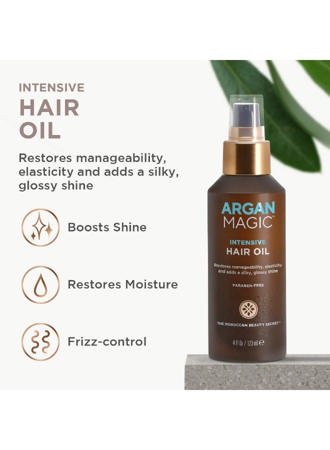 Argan Magic Intensive Hair Oil - Restores Manageability and Elasticity | Adds Shine and Gloss | Controls Frizz | Made in USA, Paraben Free, Cruelty Free (4 oz) - Image 5
