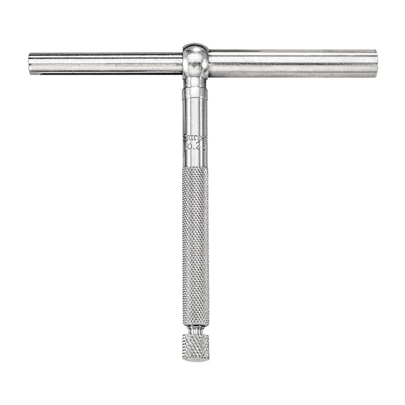 Starrett Telescoping Gage with One Arm - Ideal for Determining True Size of Holes, Slots and Recesses - 2-1/8" - 3-1/2" Range, 2-3/8" Handle Length - 229D - Image 1