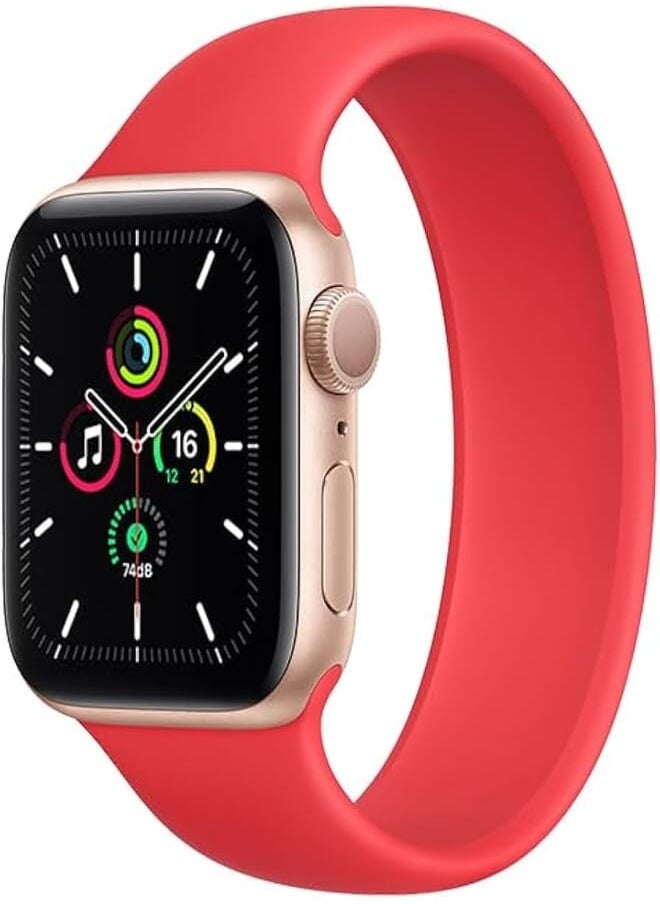 Izone - IZONE Silicone Loop Strap Band for Apple Watch Series 2,3,4,5,6,7,SE,8,Ultra (38mm/40mm/41mm, Red) - Image 1