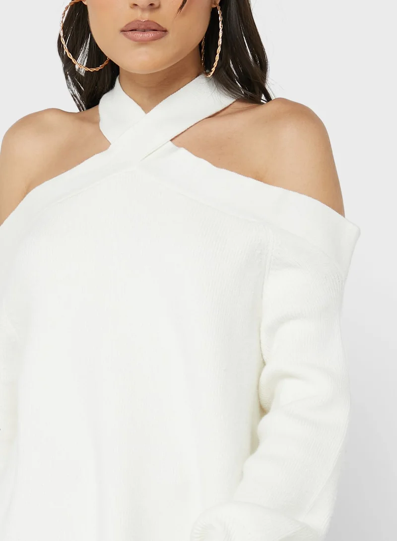 Ginger Cut-out Solid Sweater