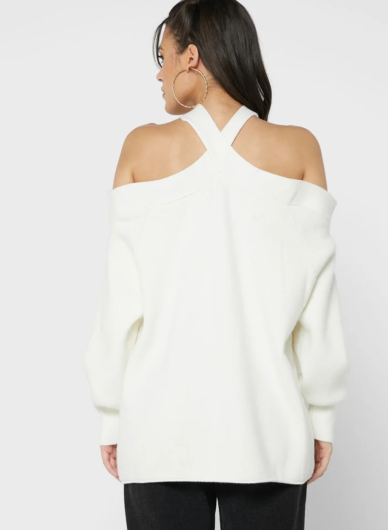 Ginger Cut-out Solid Sweater