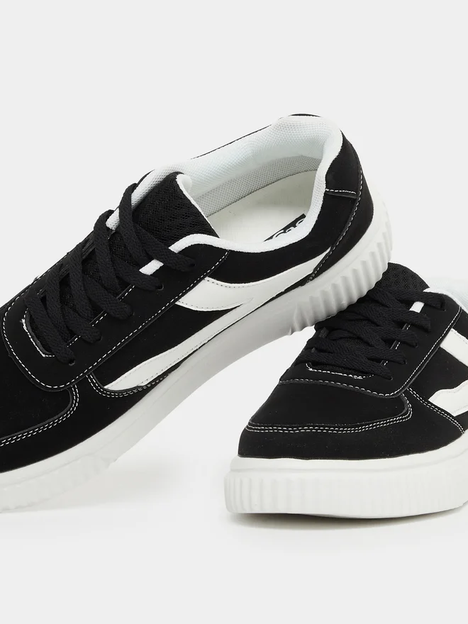 Styli Styli Color Block Platform Sole Skateboard Sneakers