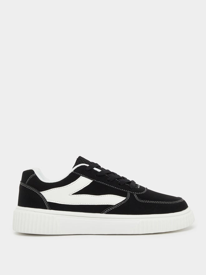 Styli Styli Color Block Platform Sole Skateboard Sneakers - Image 1
