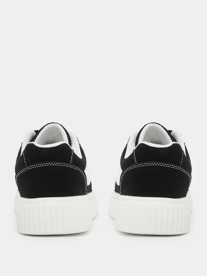 Styli Styli Color Block Platform Sole Skateboard Sneakers