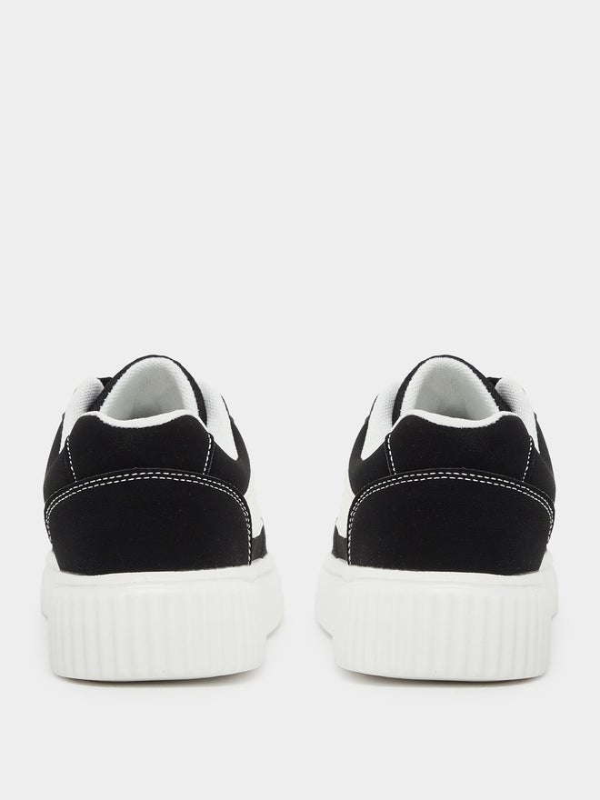 Styli Styli Color Block Platform Sole Skateboard Sneakers - Image 4