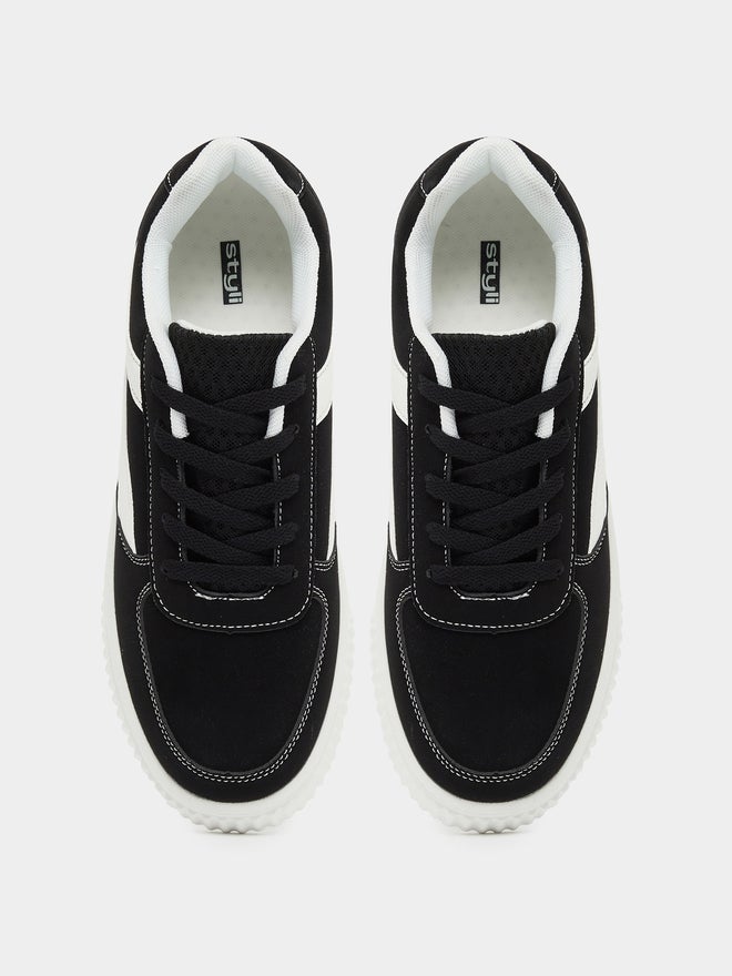 Styli Styli Color Block Platform Sole Skateboard Sneakers - Image 5