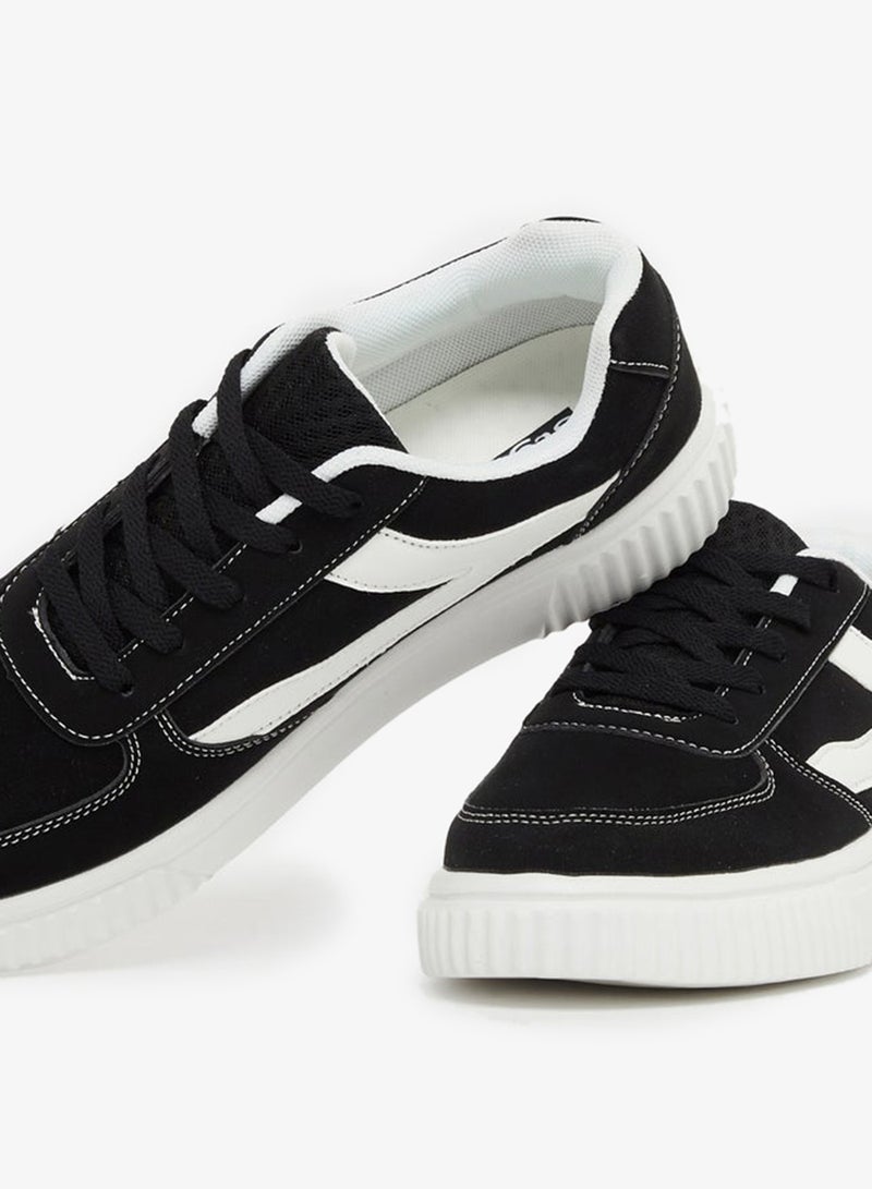 ستايلي اكتيف حذاء ستايلي سنيكرز سكيت بورد بنعل سميك بألوان متداخلة - Image 3