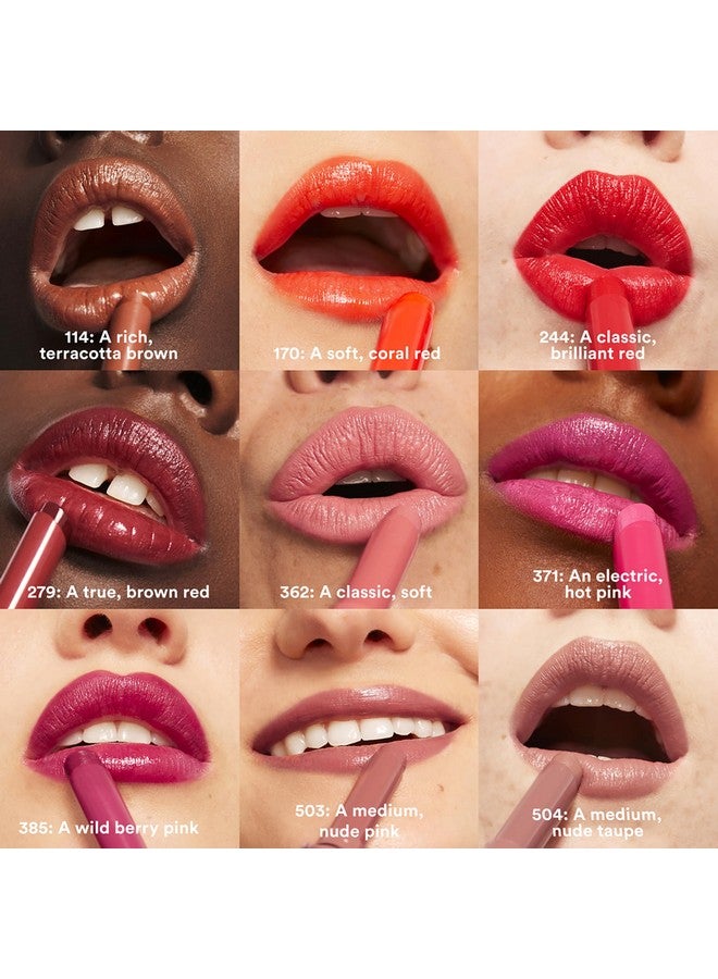 3INA The Color Lip Glow - Highly Pigmented Lipstick For Women With Shea Butter - Lip Gloss And Lip Balm Effect - 114 Rich Terracotta Brown - 0.05 Oz - Image 3