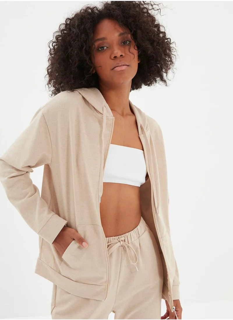 trendyol Pocket Detail Hoodie & Pyjama Set