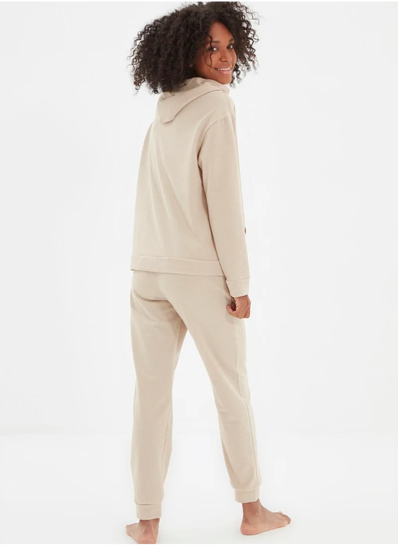 trendyol Pocket Detail Hoodie & Pyjama Set