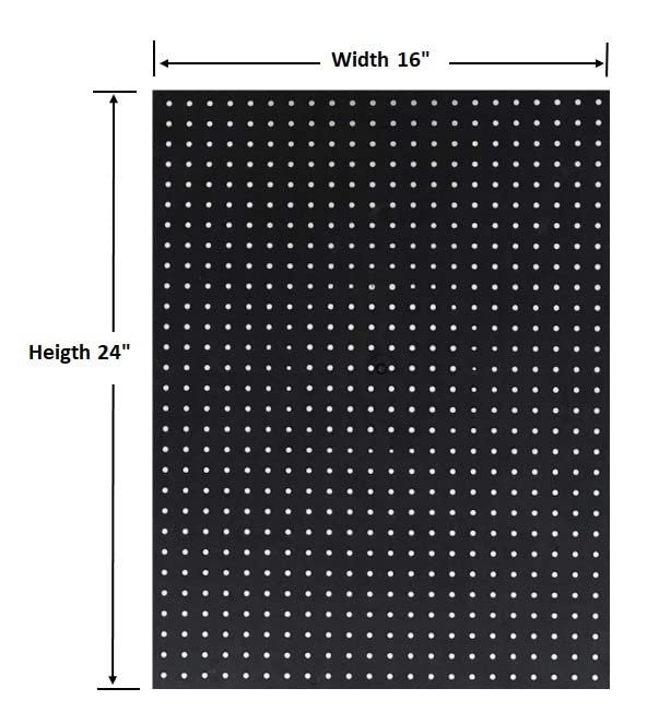 WallPeg Made in USA Pegboard Panels Garage Organization - Wall Storage Kit (PB-2 B) (2) ea - 24" x 16" Peg Board Tool Organizer Panel Set - Garage Organizer Kit - Image 3