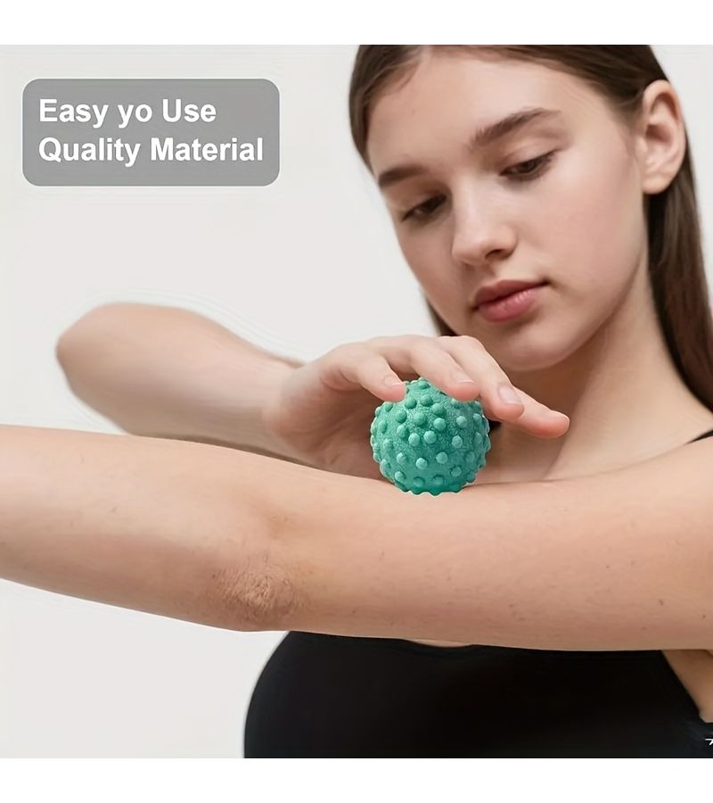 4 Pack Massage Balls with Nodules for Fascia Release Yoga Back Foot Home Gym - Image 2