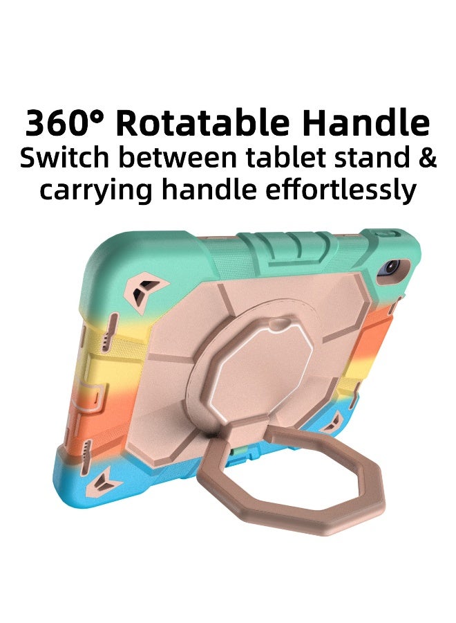 حافظة لجهاز iPad (A16) من الجيل الحادي عشر/العاشر 11/10.9 بوصة 2025/2022 مع واقي شاشة وحامل دوار وحزام كتف وحامل أقلام رصاص، حافظة iPad مقاومة للصدمات من الدرجة العسكرية من الجيل العاشر - Image 3