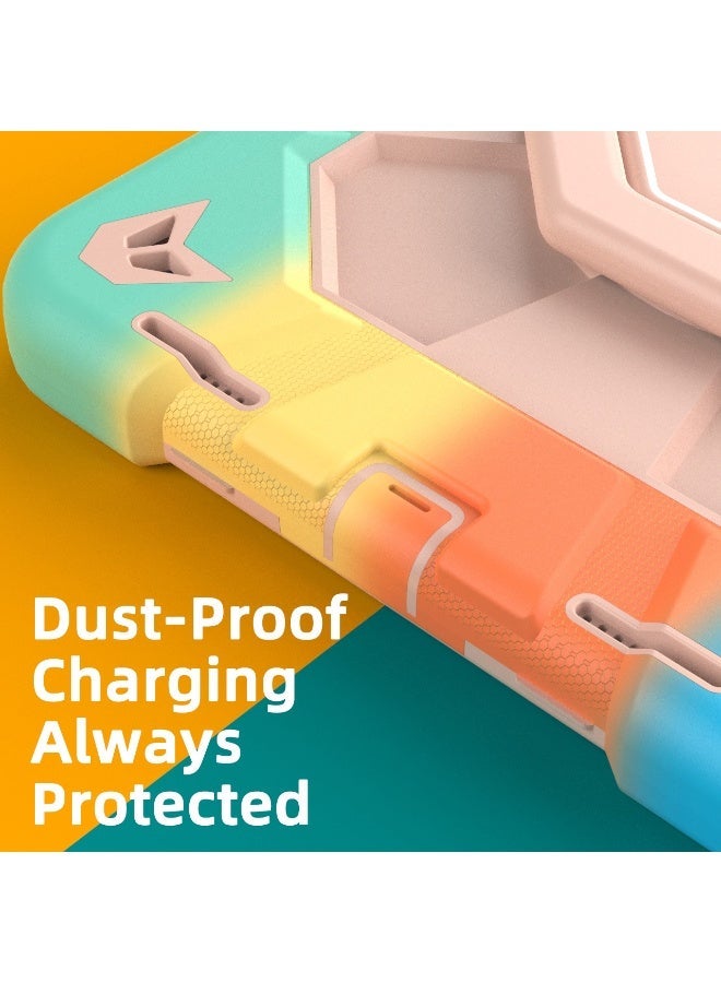 حافظة لجهاز iPad (A16) من الجيل الحادي عشر/العاشر 11/10.9 بوصة 2025/2022 مع واقي شاشة وحامل دوار وحزام كتف وحامل أقلام رصاص، حافظة iPad مقاومة للصدمات من الدرجة العسكرية من الجيل العاشر - Image 2