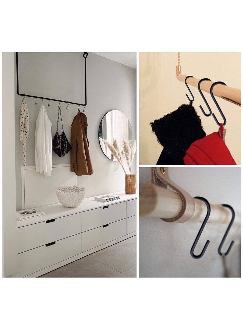 30 Pcs S metal hook, Pans Pots Hooks Small S Shaped Hangers Hooks for Hanging Kitchenware Pans Pots Utensils Clothes Bags Towels Plants - Image 4