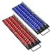 Mayouko 80Piece Portable Socket Organizer Tray 2 Pcs Set Blue Red Tools Organizer 14Inch 38Inch 12Inch Heavy Duty Socket Holder Black Rails Blue Red Clips - Image 2