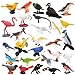ZENFUN 29 Pieces Realistic Bird Animals Figurines Mini Bird Model Birds Cake Cupcake Topper Parrot Figurine Miniature Birds Animal Figure for Birthday Party Supply - Image 2