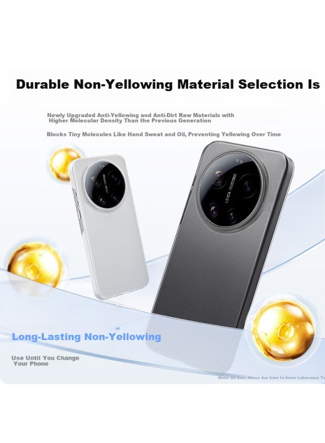 KOOLIFE حافظة Koolife المضادة للاصفرار لجهاز Xiaomi 17 Ultra إصدار لايكا، غلاف واقي غير لامع بسيط مضاد للسقوط مع حماية للعدسة - Image 2