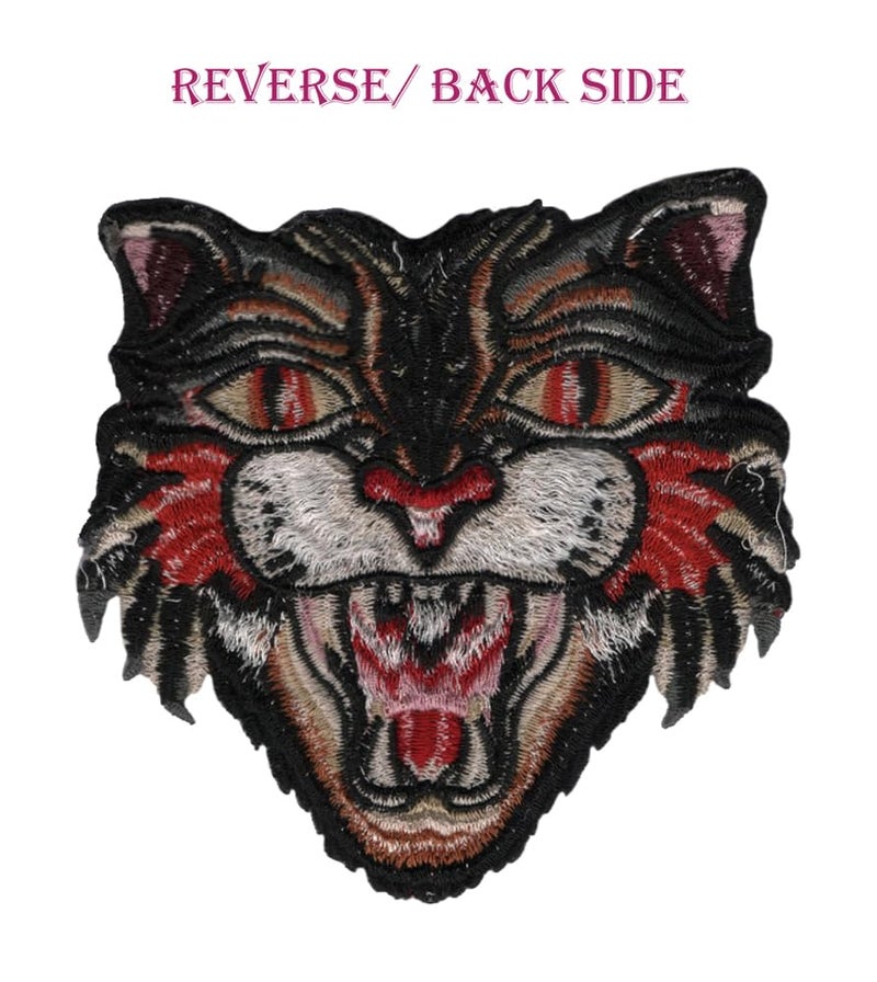 Generic Tiger Animal Applique Embroidered Sew-on Patch ; Size: 12.5cm x 12cm for Jackets, Bags, T-Shirts, Jeans, Pants, Outdoor Clothing ; Imported from Malaysia (1 Piece). (Code: M-41)  - Image 5