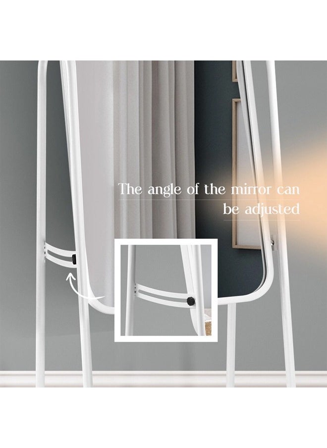 Taimi - Simple Elegant Mirror With Sturdy Holder White 30x158cm - Image 1