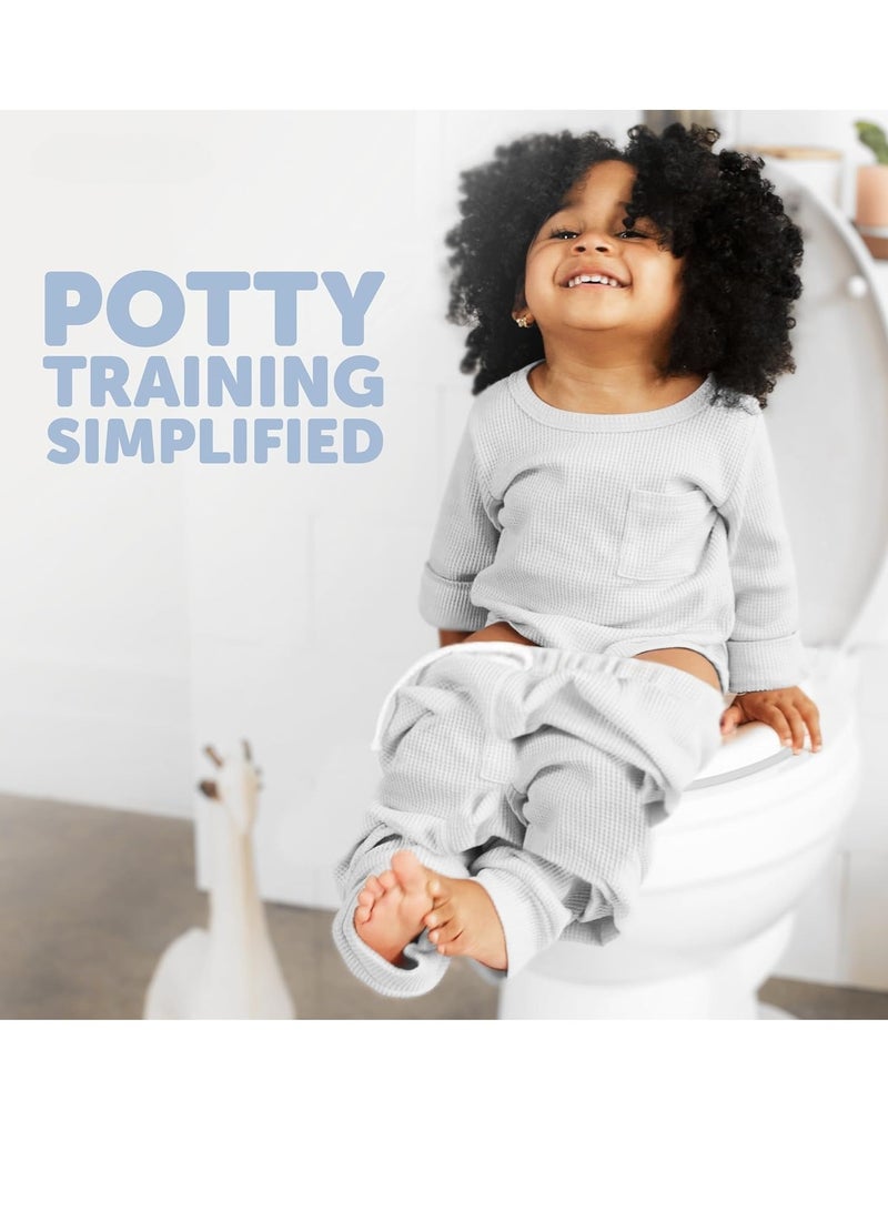 RAKAY Toddler Potty Training Seat - Toddler Toilet Seat Attachment for Boys & Girls w/Splash Guard,Fits Standard Round & Oval Toilets  - Image 2