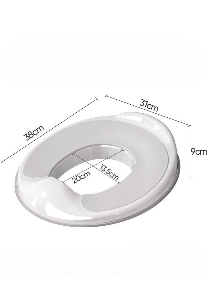 RAKAY Toddler Potty Training Seat - Toddler Toilet Seat Attachment for Boys & Girls w/Splash Guard,Fits Standard Round & Oval Toilets  - Image 5