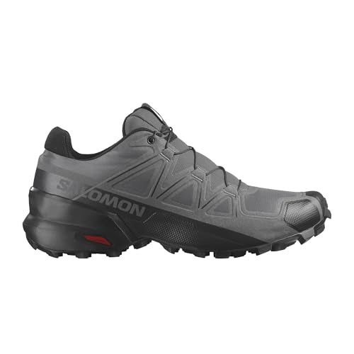 Salomon Men’s Speedcross Trail Running Shoes - Magnet/Black/Magnet - 8 - Image 4