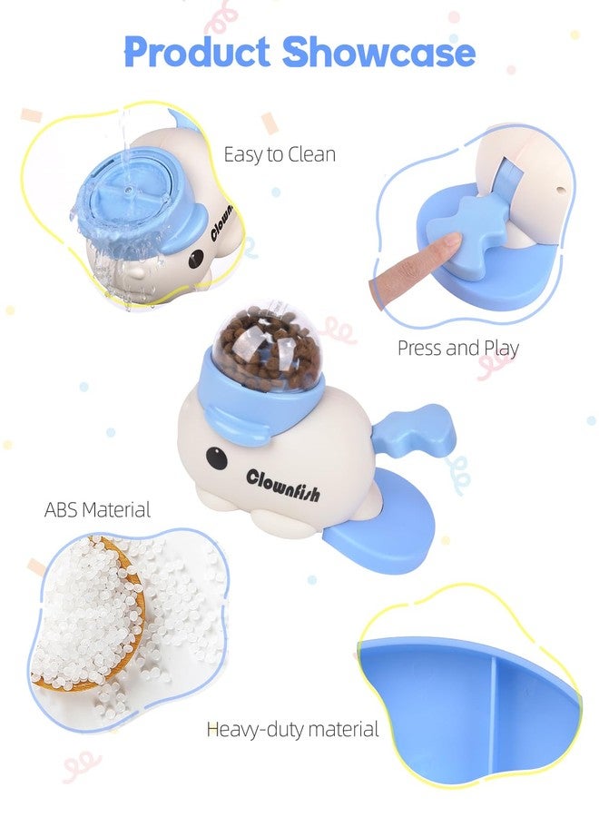Dog Treat Dispenser Puzzle Toy, Intercative Slow Feeder Bowl for Cats and Dogs, Mental Stimulation Enrichment Toy, Indoor Pet Feeder with Silicone Mat to Keep Pets Busy,Multiple Colors (Blue) - Image 4