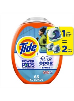 Power PODS Laundry Detergent Soap Pacs with Febreze Sport, 63 Count, Laundry Pods with Febreze Freshness and Sport Odor Defense - pzsku/Z6760B211F8789024796BZ/45/_/1715497113/3f7adf2a-3801-45eb-8a43-b419b39ac2c5