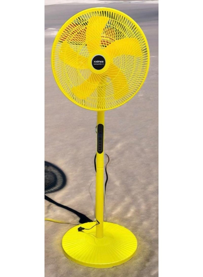 Pedestal Stand Fan With Remote, 16 inch, Oscillation Directions, 3 Speed Levels & Adjustable Height, 3 Leaf Blade with 8 Hours Timer, 40 Watts, Best for Home & Office  - Image 1