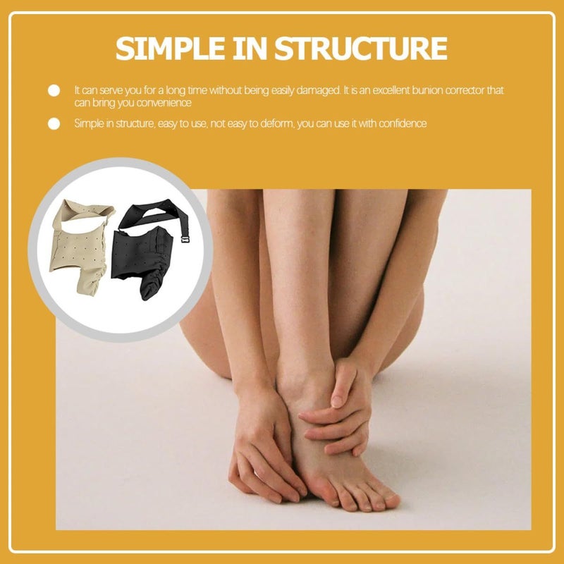 Bunion Separator 2pcs Set Breathable Thin Straightener Brace for Hallux Valgus Day and Night Use Size S - Image 4