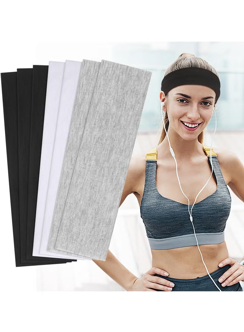 Generic 7 PCS Non Slip Fashion Sports Hair Bands for Women's Hair, Sports Headband for Running Yoga Daily Workout  - Image 4