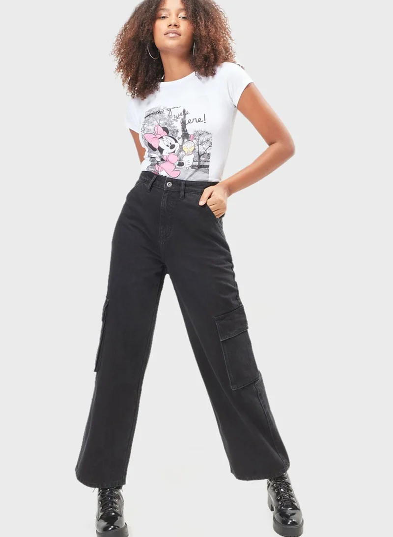 SP Characters Minnie Mouse Printed T-Shirt