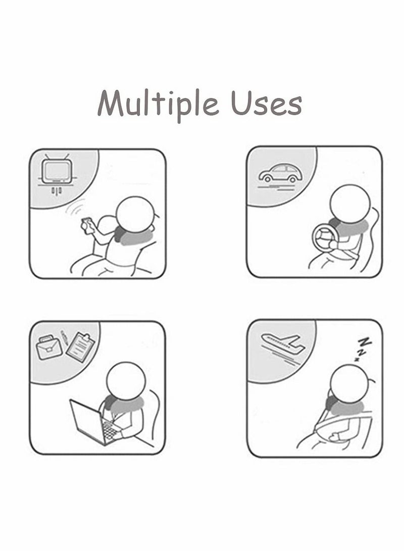 KASTWAVE وسادة سفر طائرة للرقبة للسفر فوم على شكل حرف U خفيفة الوزن للغاية قابلة للحمل لدعم الرأس - Image 4