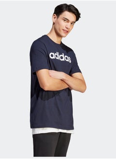 Adidas Essentials Single Jersey Linear Embroidered Logo T-Shirt  - Image 4