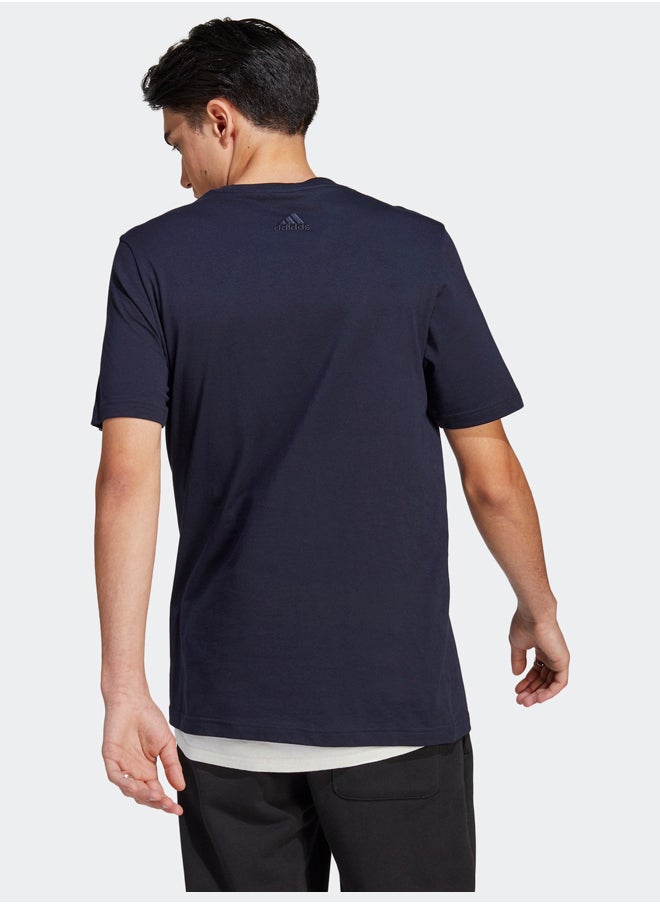 Adidas Essentials Single Jersey Linear Embroidered Logo T-Shirt  - Image 3