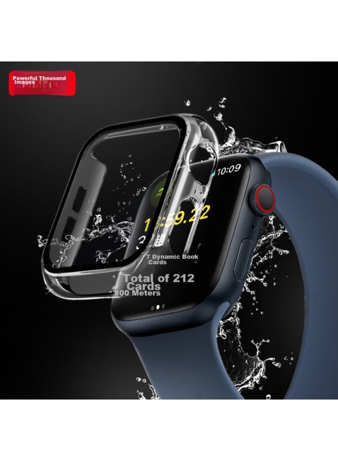 Wei Qiantu Weiqiantu Compatible With Apple Watch Protective Case Film, Suitable For Apple Iwatch Ultra 2/s9/8/7/se, Tempered Glass Film, Full Screen, Shockproof Case Film Integrated - 40mm - Image 3