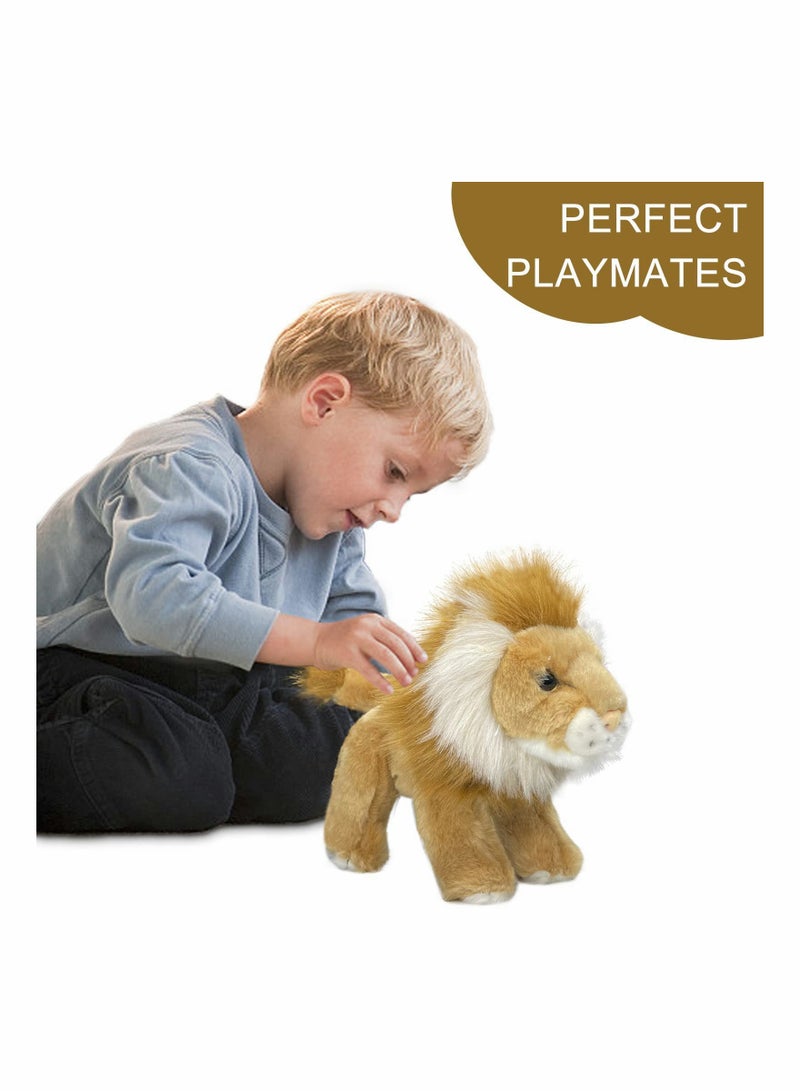 SOLARAE 12-Inch Soft Plush Yellow Lion Stuffed Animal - Cuddly Toy Gift for Kids, Perfect for Children Who Love Adorable Stuffed Animals. - Image 4