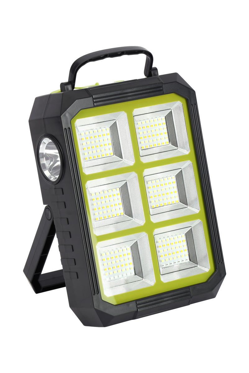 GEEPAS Solar Charging Floodlight 300 W | 5400 mAh Lithium Battery, High Performance 252 Pc LED, USB & Solar Powered | GWL51097 - Image 2