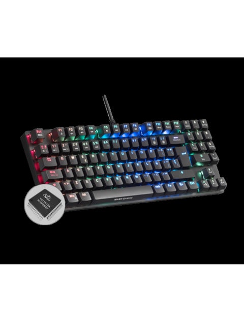 MKREVO PRO RGB Mechanical TKL Full Keyboard, OUTEMU SQ BLUE, PORTU