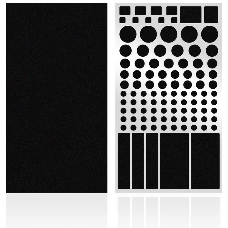 FLANCCI ملصقات حجب الضوء LED من FLANCCI أغطية LED مظلمة خافتة 5080 من الأضواء 2 ورقة 1 مقطوعة 1 غير مقطوعة